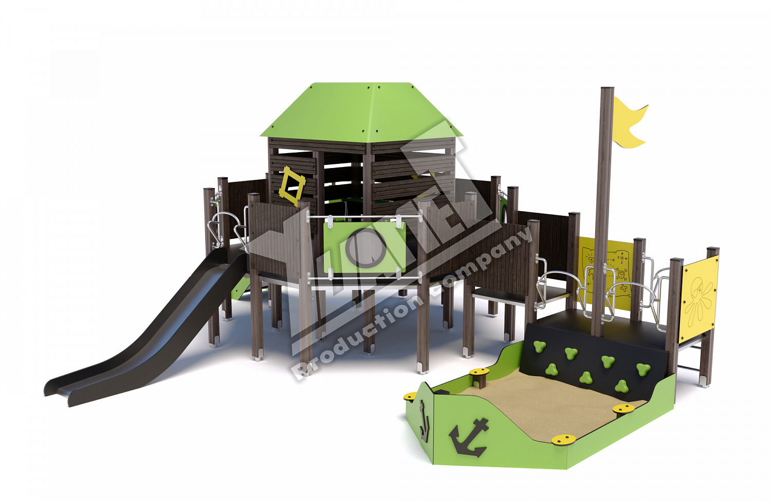 Новая серия: детские площадки из  HPL и HDPE
