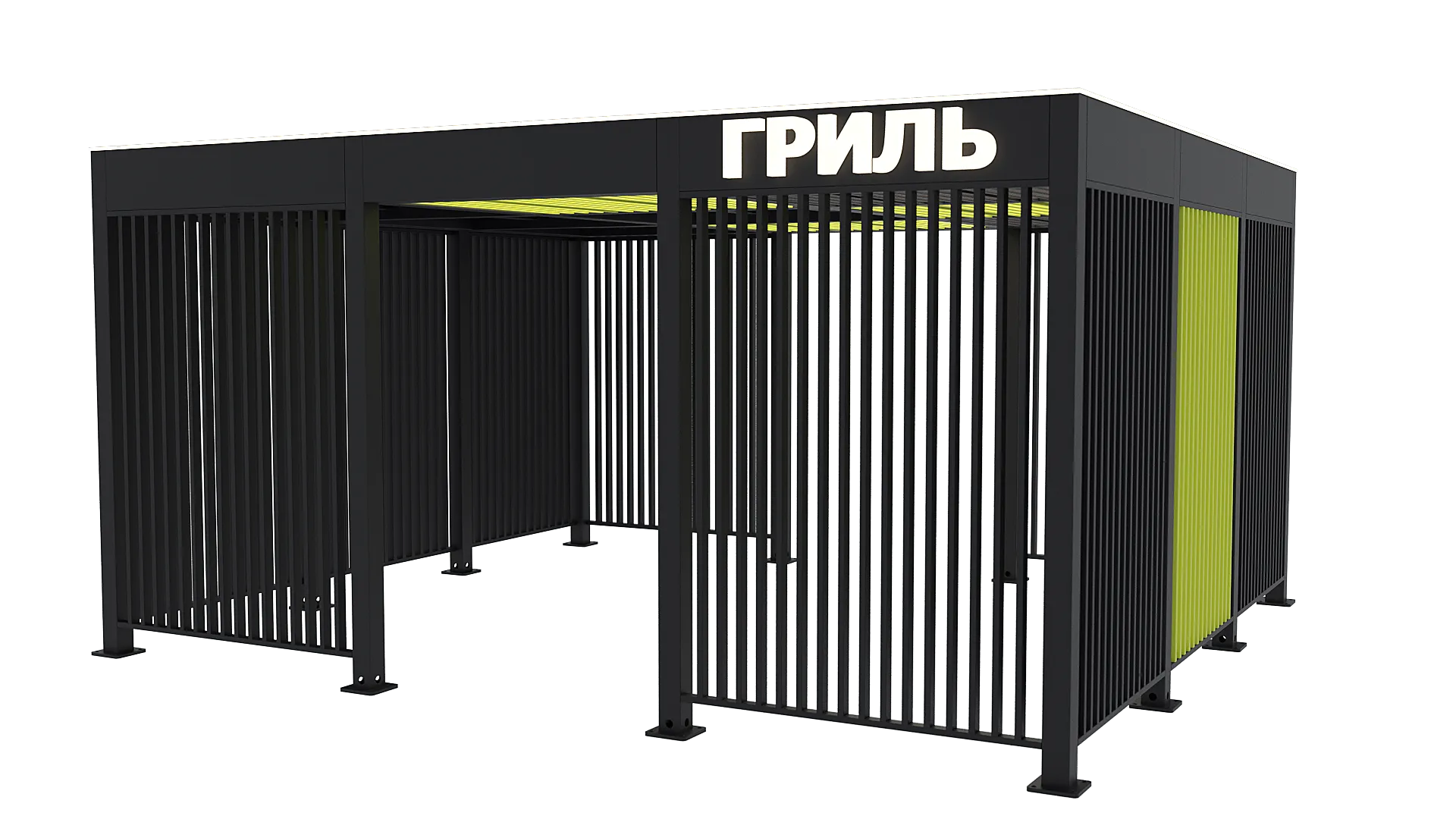 фото ПР.011 Мангальный павильон с подсветкой тип3